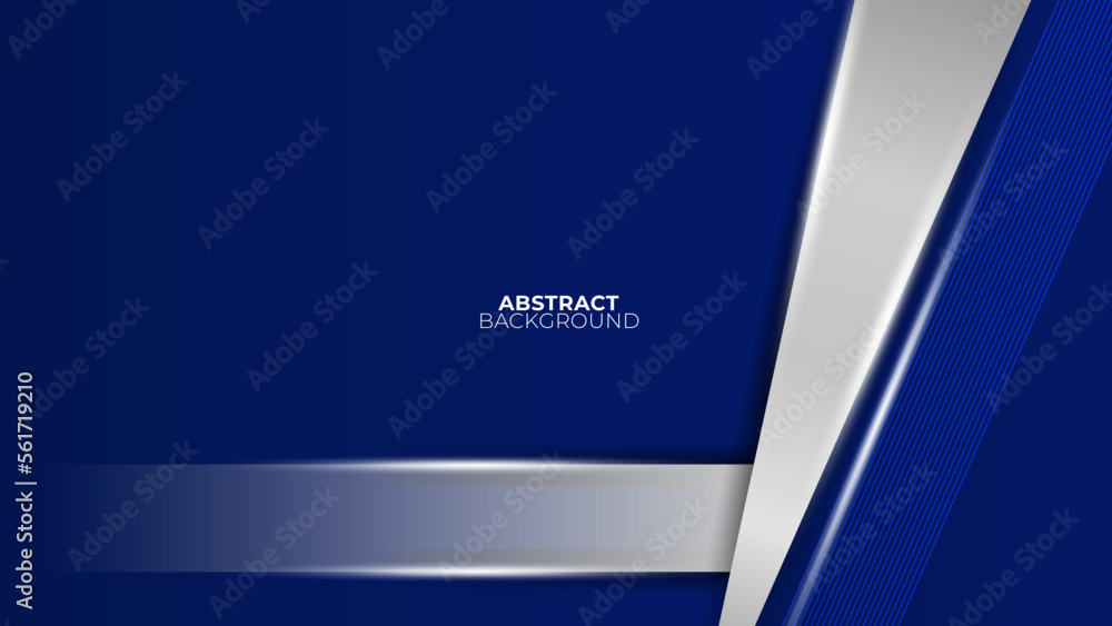Futuristic blue abstract gaming banner design with metal technology concept. Vector illustration for business corporate promotion, game header social media, live streaming background