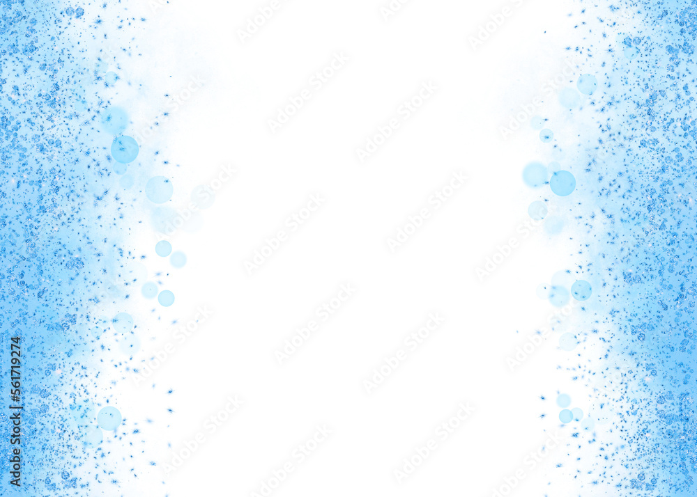 blue magic dust border with beautiful bokeh effect blue magic dust border with beautiful bokeh effect