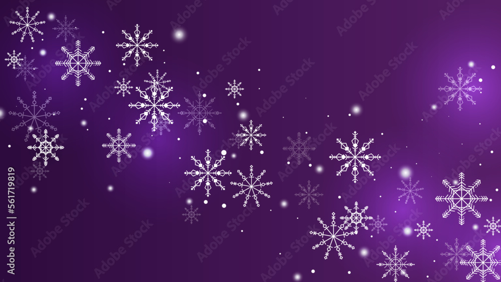 Beautiful snow pattern with ornaments. Winter wrapping paper concept. Purple Vector design. Beautiful snow pattern with ornaments. Winter wrapping paper concept. Purple Vector design.