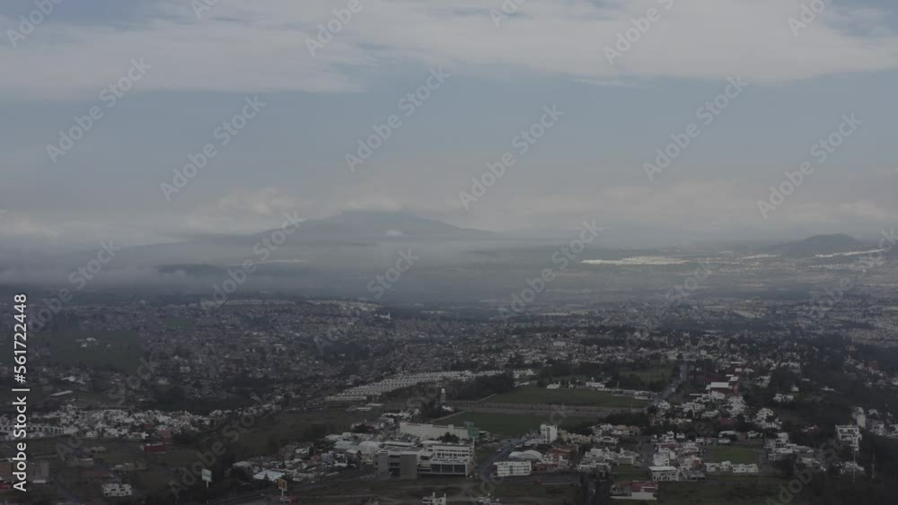 Vuelo de Dron panorámica de Morelia Michoacan Mexico Vuelo de Dron panorámica de Morelia Michoacan Mexico