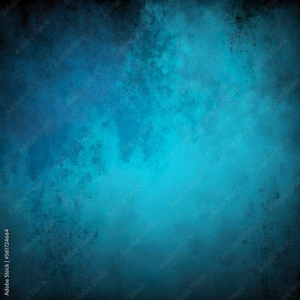 Blue grunge background with vignette