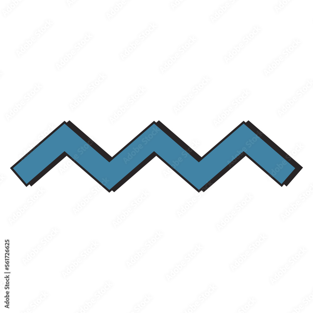 Retro shape geometric blue arrow on white background Retro shape geometric blue arrow on white background