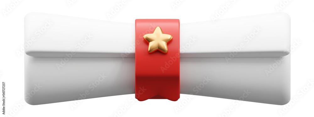 Graduation diploma rolled scroll 3d message icon isolated on png background of certificate education document paper achievement concept or university scholarship success award letter sheet college. Graduation diploma rolled scroll 3d message icon isolated on png background of certificate education document paper achievement concept or university scholarship success award letter sheet college.