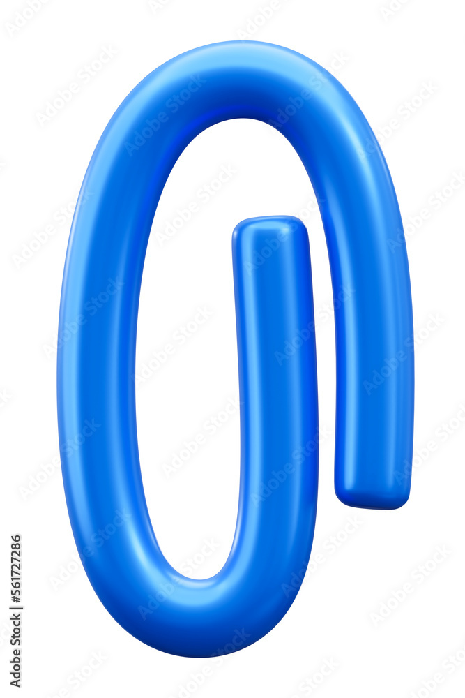 Blue metal paper clip 3d icon note concept isolated on illustration png background of office document attach reminder stationery holder or business paperclip attachment clipboard notepad equipment. Blue metal paper clip 3d icon note concept isolated on illustration png background of office document attach reminder stationery holder or business paperclip attachment clipboard notepad equipment.