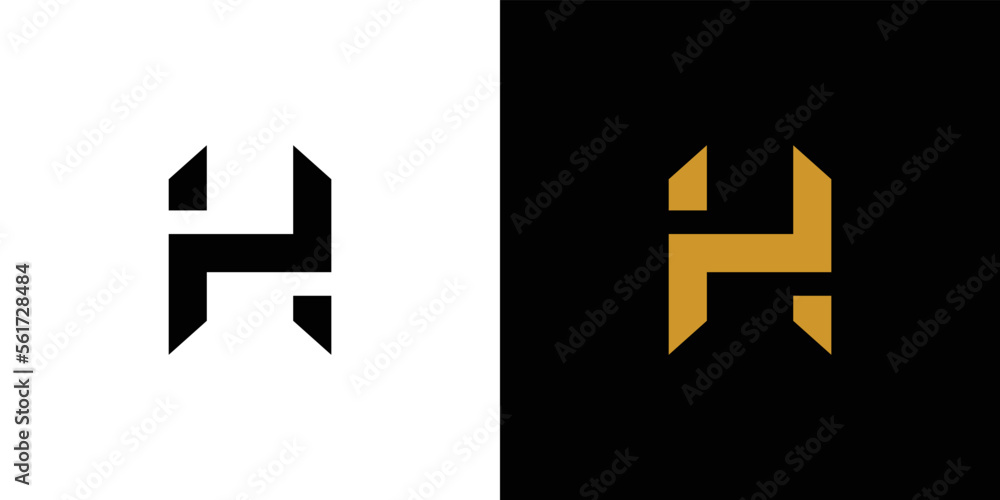 Modern and strong letter H initials logo design Modern and strong letter H initials logo design