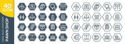 PAWN SHOP ICON SET DESIGN