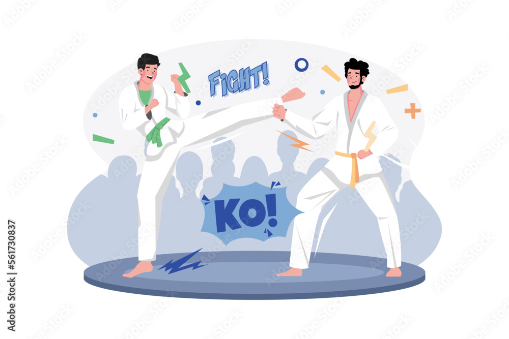 Guys karate sparring for training Guys karate sparring for training