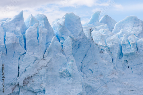 View of portion of glacier in Patagonia, Argentina