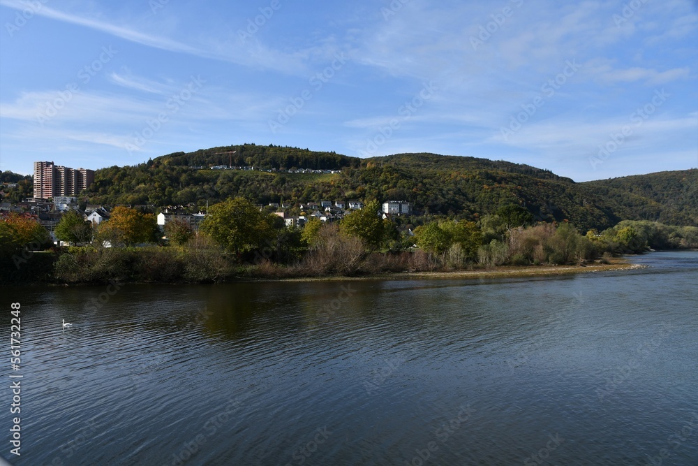 Bingen am Rhein mit Nahemündung