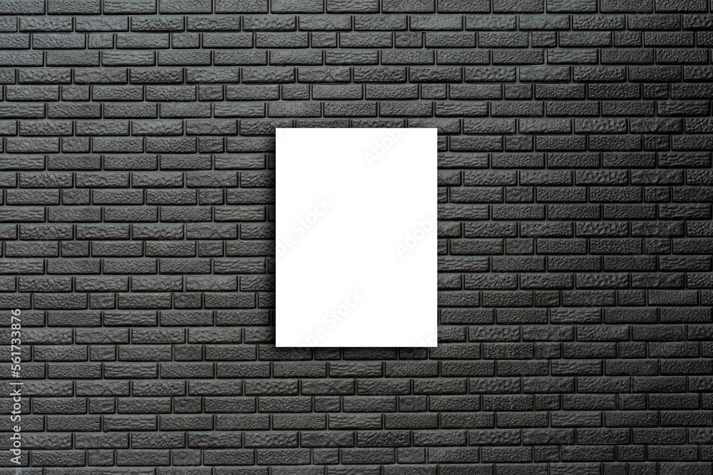 blank white frame on the wall, copy space template blank white frame on the wall, copy space template