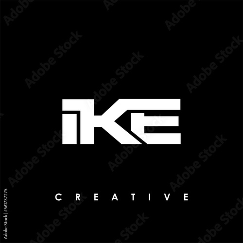 IKE Letter Initial Logo Design Template Vector Illustration