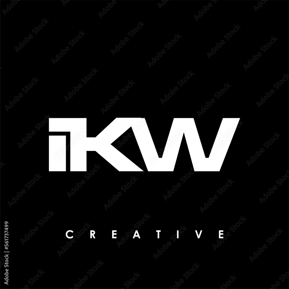 IKW Letter Initial Logo Design Template Vector Illustration