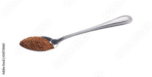 coffee powder in a spoon on transparent png