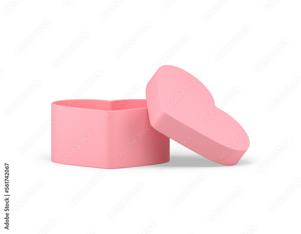 Present container with open cap pink elegant festive congratulations design 3d icon realistic illustration Present container with open cap pink elegant festive congratulations design 3d icon realistic illustration