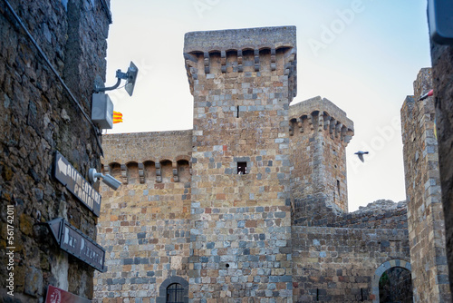 Italy, Lazio, Bolsena, Towers of Rocca Monaldeschi della Cervara castle