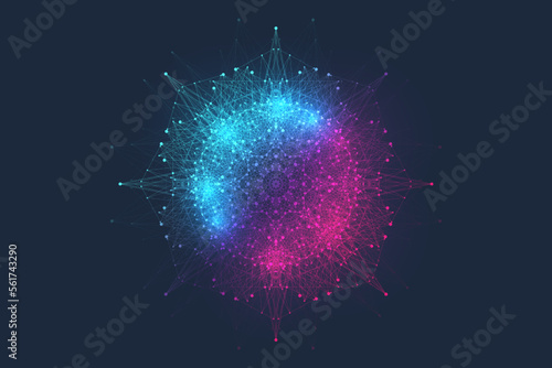 Virtual global internet connection metaverse with a new experience in metaverse virtual reality technology. Metaverse digital world smart futuristic interface technology background, futuristic vector
