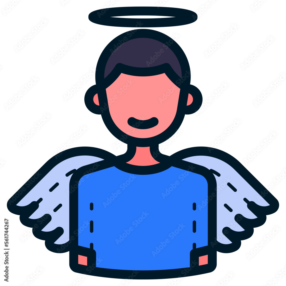 male angel illustration