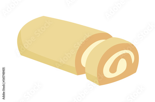 whole vanilla roll cake