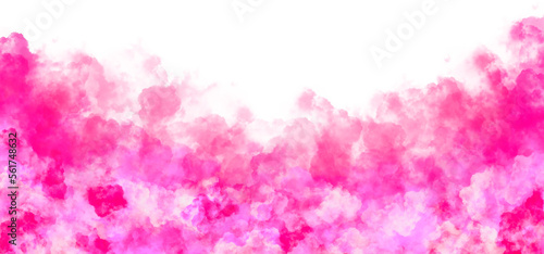 beautiful Pink smoke on transparent background