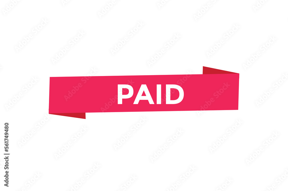 Paid button web banner templates. Vector Illustration
Paid button web banner templates. Vector Illustration