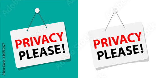 Privacy please! door sign