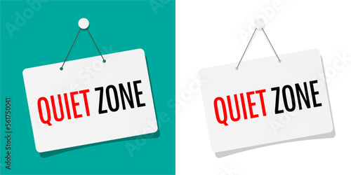 Quiet zone door sign