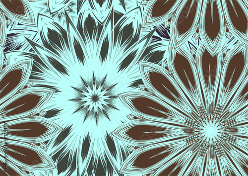 Flowers. Seamless floral background. Tracery handmade nature ethnic fabric backdrop pattern. Textile design texture. Decorative color art. Vector