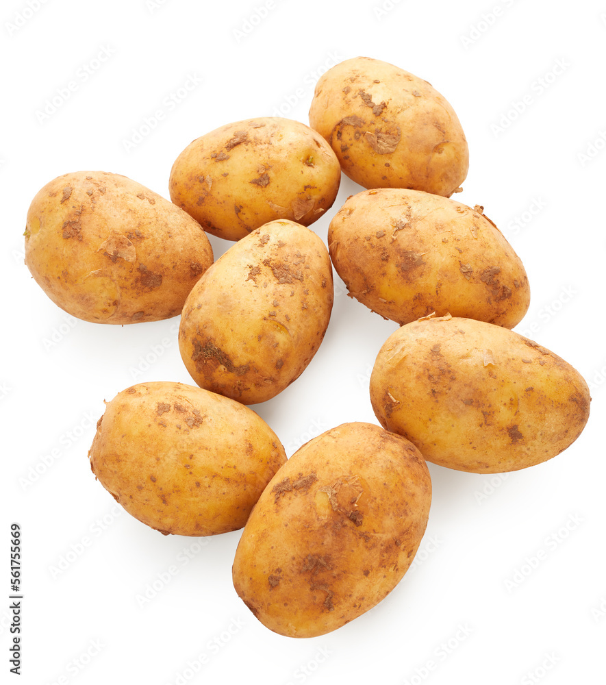Potato isolated on white background Potato isolated on white background