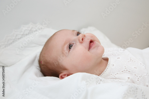 baby sleeping in bed