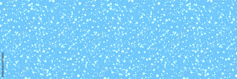 Snow seamless pattern. Cute snowflakes background. Winter wallpaper. Vector illustration. Can use for holidays decoration cards, Christmas, New Year designs, textile, fabric and wrapping paper