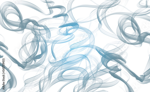 Wallpaper Mural Humo de color azul transparente superpuesto en fondo transparente. Torontodigital.ca