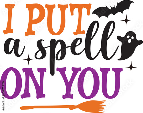 I put a spell on you svg design