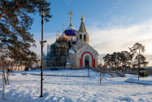 Cathedral of St. Igor of Chernigov in Peredelkino, Russia photo