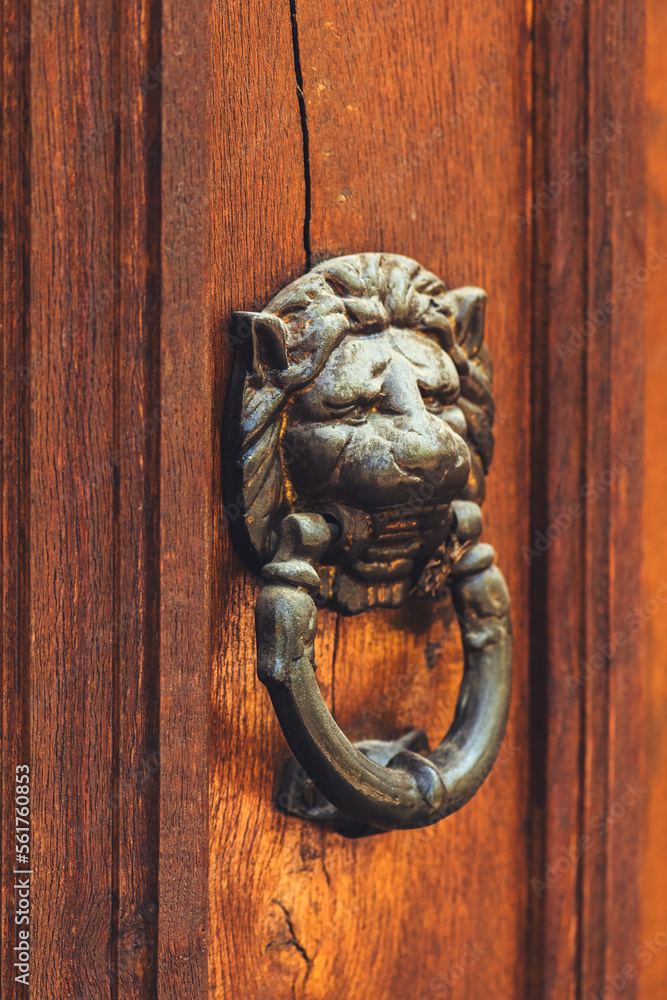 Old fashioned lion head door knob Old fashioned lion head door knob