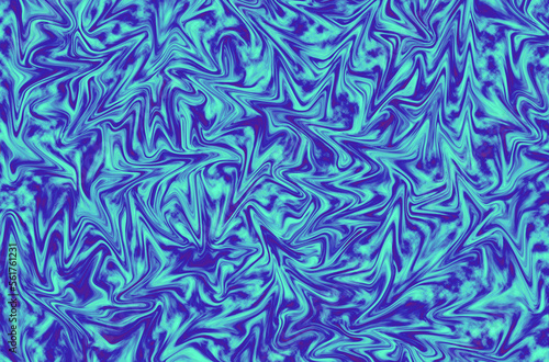 Illustration of vibrant cobalt blue and bright arctic blue abstract pattern