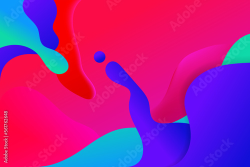 Fototapeta Naklejka Na Ścianę i Meble -  Abstract colorful background fluid vector