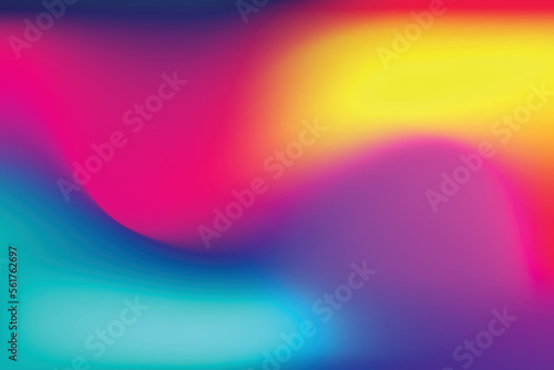 Abstract gradient colorful fluid background