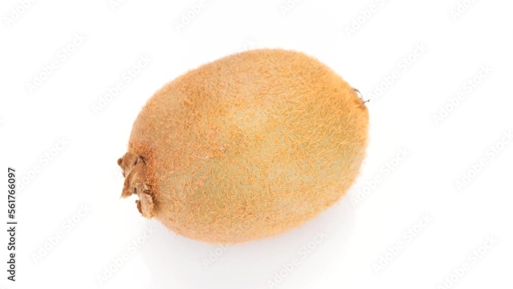 Whole Kiwi fruit isolated on white background, rotation Whole Kiwi fruit isolated on white background, rotation