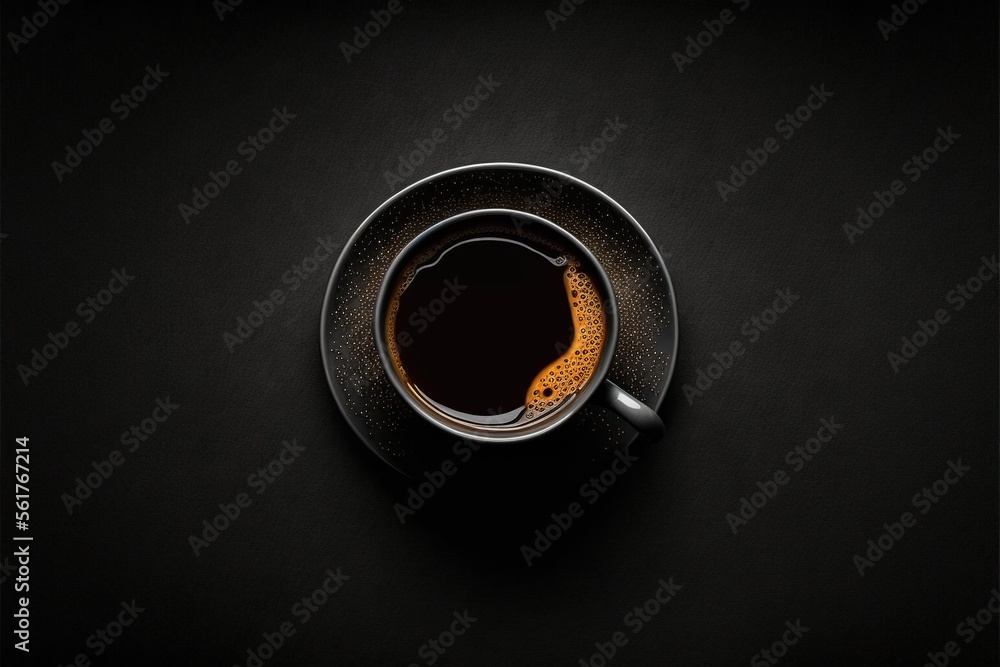 Digital illustration about coffee associations. Generative AI. Digital illustration about coffee associations. Generative AI.