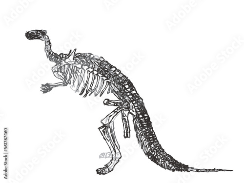 Skeleton of scelidosaurus h...