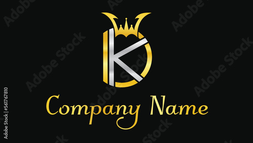 Letters KD Crown Luxurious Modern Brand Logo Design template