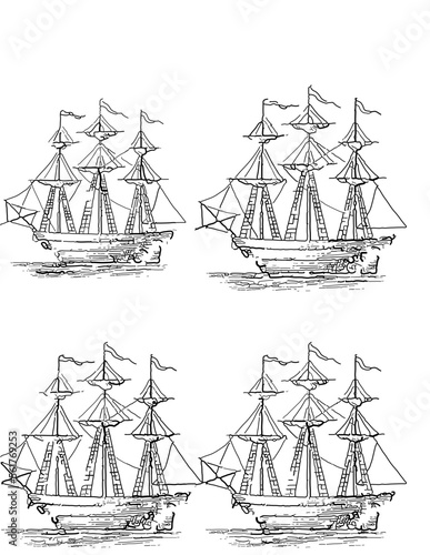 set of ships