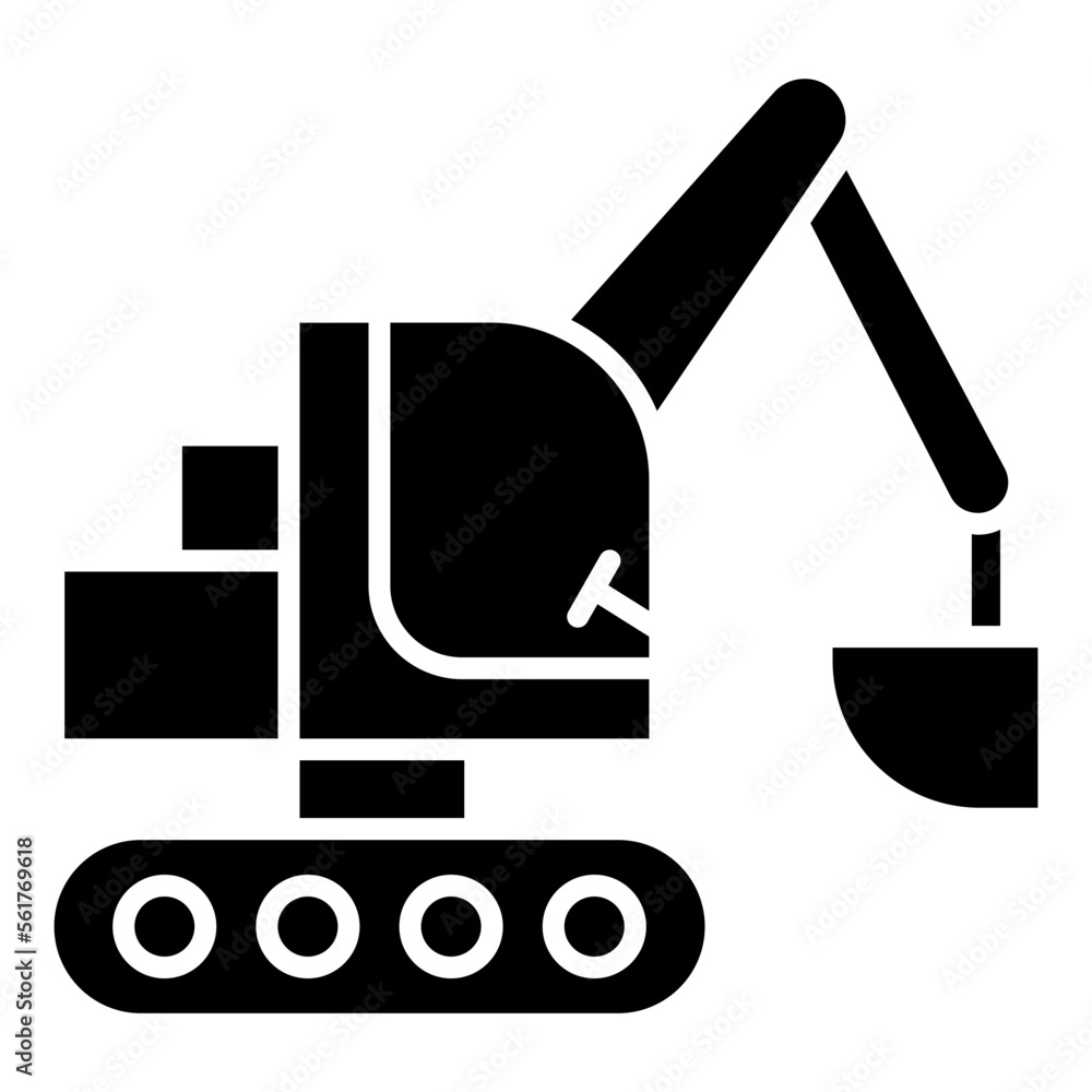 Obraz premium excavator icon