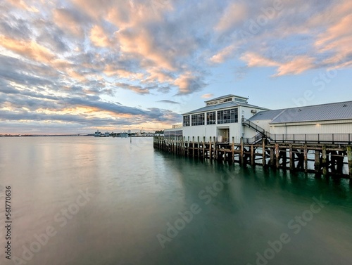 Sunset at Devonport Ferry Terminal, Auckland © Erik