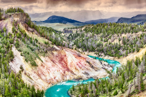 Meanders of Yellowstone river