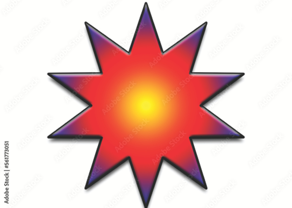 red star burst red star burst