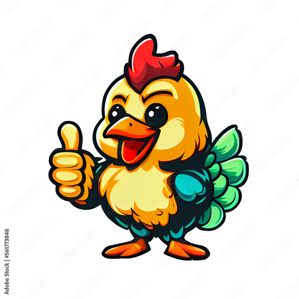 Rooster Chicken Cartoon Mascot Rooster Chicken Cartoon Mascot