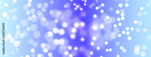 Abstract blue sky with blue bokeh light effect background. Abstract soft blur light blue background. Bokeh colorful glows sparkle beautiful Valentines Day  Holiday concept. New year day.