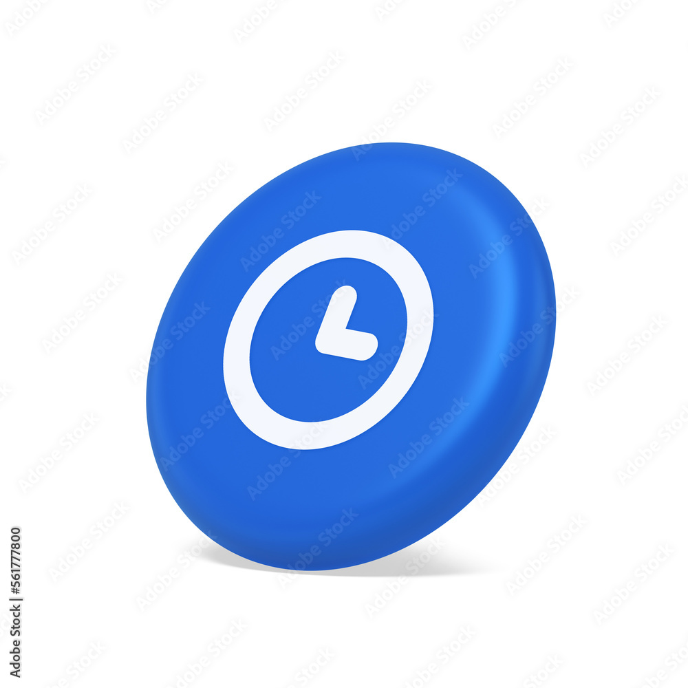 Timer countdown deadline control button time management watch web app design 3d side view icon Timer countdown deadline control button time management watch web app design 3d side view icon
