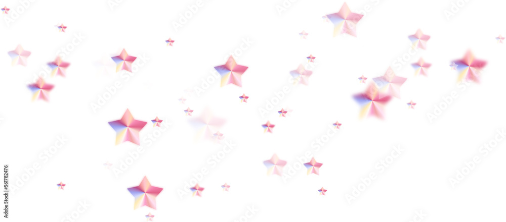 Confetti stars pink purple